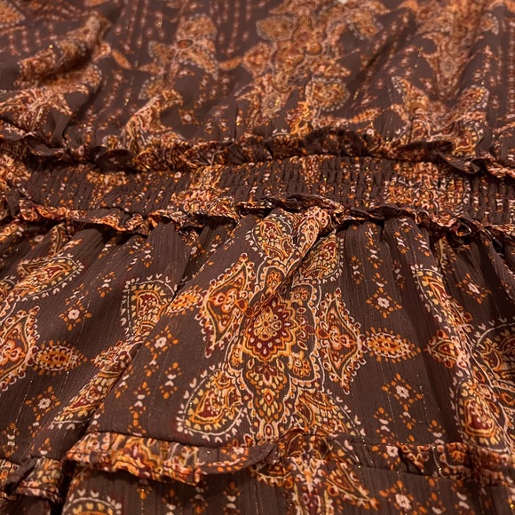 Torrid midi dress brown floral - Picture 4 of 5